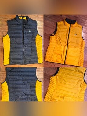 NWOT Columbia Men's Reversible Puffer Vest  University of Iowa Hawkeyes